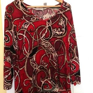 3/4 sleeve travelers top